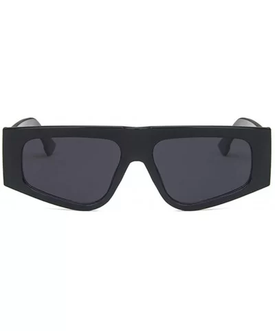 Unisex Sunglasses Fashion Bright Black Grey Drive Holiday Rectangle Non-Polarized UV400 - Bright Black Grey - C418RH6S082 $7....