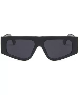 Unisex Sunglasses Fashion Bright Black Grey Drive Holiday Rectangle Non-Polarized UV400 - Bright Black Grey - C418RH6S082 $7....