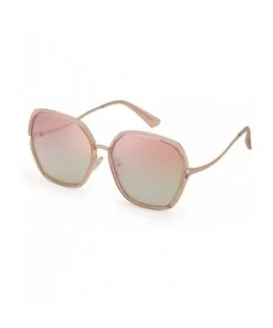 Oversized Mirrored Sunglasses for Women Polarized-Square Womens Sunglasses UV Protection - CW18X52HSKC $7.20 Square