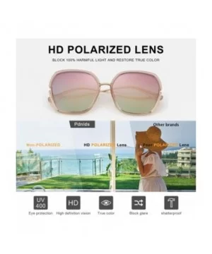 Oversized Mirrored Sunglasses for Women Polarized-Square Womens Sunglasses UV Protection - CW18X52HSKC $7.20 Square