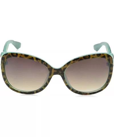 Women's R3195 Cat-Eye Sunglasses - Animal/Aqua - C6129HHB6O7 $36.38 Cat Eye