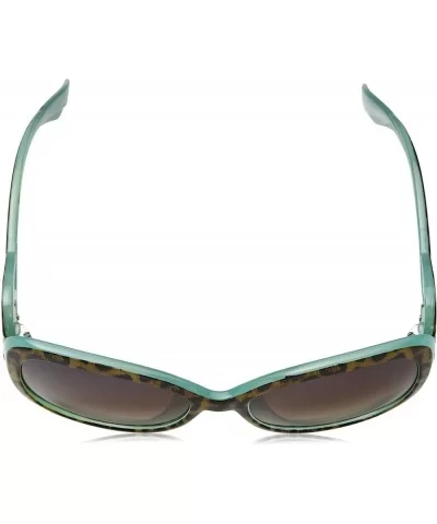 Women's R3195 Cat-Eye Sunglasses - Animal/Aqua - C6129HHB6O7 $36.38 Cat Eye