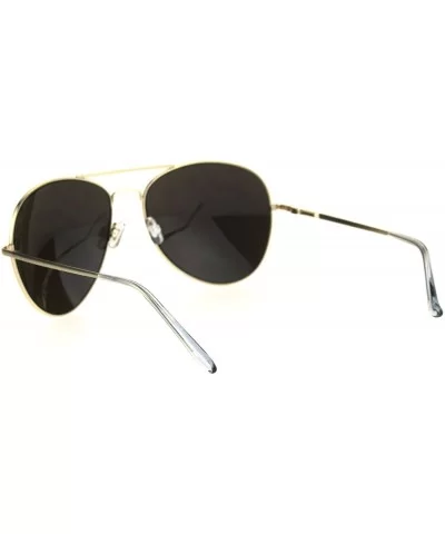 Oversize Color Mirror Metal Rim Pilots Sunglasses - Gold Teal - C6184YDSXGM $7.75 Oversized