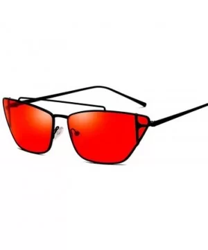 Retro Cat Eye Sunglasses Women Men Small Style Designer Sun Glasses For Pink - Tea - CS18YZRZZ4T $10.35 Aviator