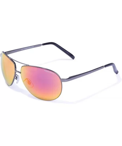 Eyewear Aviator-4 Series with Gunmetal Frames & Red G-Tech Lenses- Silver - CT12B9S493H $11.94 Aviator