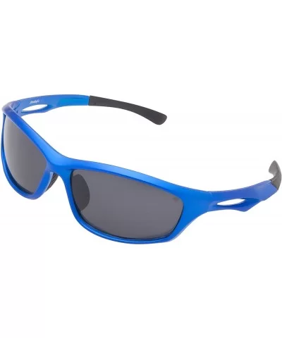 Polarized Sports Cycling Sunglasses 64MM Athletic Sunglasses for Women Men TL6003 - Blue Frame/Grey Lens - CT1895HEZMW $5.88 ...