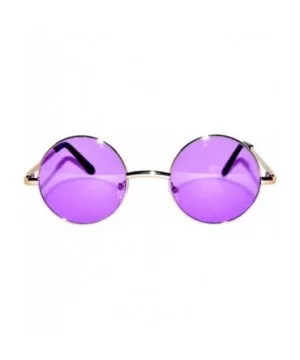 Set of 3 Pairs Round Retro Vintage Circle Sunglasses Colored Metal Frame Small model 43 mm - CT184ZRUZSH $5.47 Round