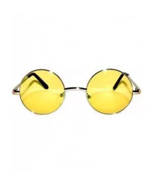 Set of 3 Pairs Round Retro Vintage Circle Sunglasses Colored Metal Frame Small model 43 mm - CT184ZRUZSH $5.47 Round