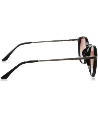 Castro Round Sunglasses - Black - CL11CKRGUQ1 $8.45 Oval