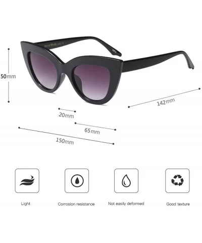 Fashion Sunglasses Vintage Cat Eye Big Frame Sunglasses Retro Eyewear Ladies Man Fashion Sunglasses - A - CM18TMAAXZZ $8.01 G...