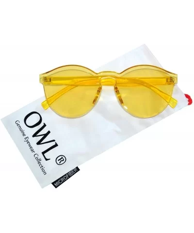 Steampunk Vintage Sunglasses Transparent_Colorful_Yellow - CU1808Y9SXA $8.11 Round