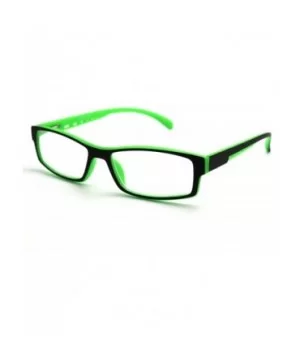 6904 Semi-Rimless Flexie Reading Glasses NEW COLOR (z4 matte black green 2 tone - 1.25) - C818EWTQ95T $11.77 Semi-rimless