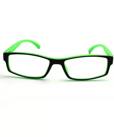 6904 Semi-Rimless Flexie Reading Glasses NEW COLOR (z4 matte black green 2 tone - 1.25) - C818EWTQ95T $11.77 Semi-rimless