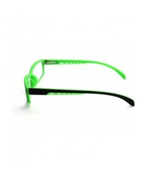 6904 Semi-Rimless Flexie Reading Glasses NEW COLOR (z4 matte black green 2 tone - 1.25) - C818EWTQ95T $11.77 Semi-rimless