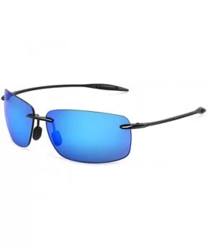 Classic Sports Sunglasses Men Women Male Driving Golf Rectangle Rimless Ultralight Frame Sun Glasses UV400 - CE18Y7DN2WX $19....