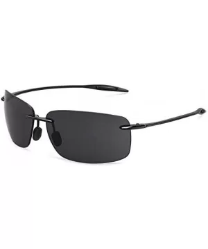 Classic Sports Sunglasses Men Women Male Driving Golf Rectangle Rimless Ultralight Frame Sun Glasses UV400 - CE18Y7DN2WX $19....