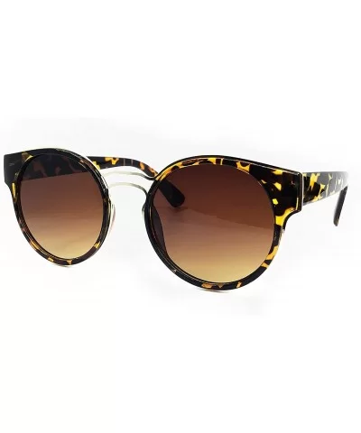 1110 Premium Oversize XL Retro Vintage Brand Designer Style Womens Mens Flat Sunglasses - Leopard Brown - C418DQAG67I $8.38 O...