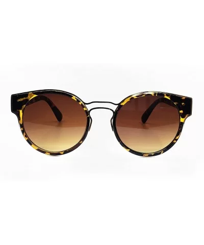 1110 Premium Oversize XL Retro Vintage Brand Designer Style Womens Mens Flat Sunglasses - Leopard Brown - C418DQAG67I $8.38 O...