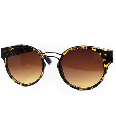 1110 Premium Oversize XL Retro Vintage Brand Designer Style Womens Mens Flat Sunglasses - Leopard Brown - C418DQAG67I $8.38 O...