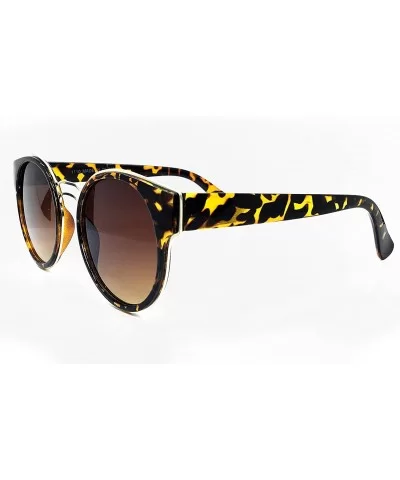 1110 Premium Oversize XL Retro Vintage Brand Designer Style Womens Mens Flat Sunglasses - Leopard Brown - C418DQAG67I $8.38 O...