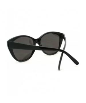 Women's Simple Classy Sunglasses Oval Round Butterfly Frame - Black - C511P9CJZVB $5.68 Round