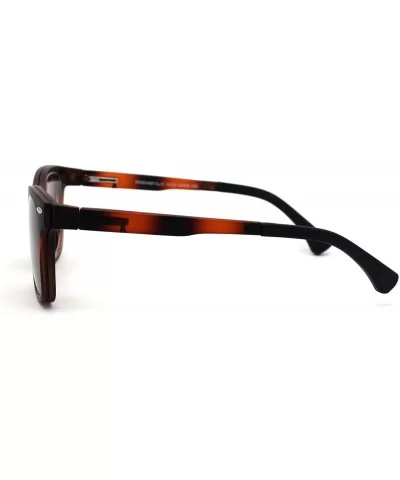 Polarized Magnetic Clip On Shade Sunglasses Bifocal Reading Glasses - Tortoise Brown - C618ICAEWHZ $14.18 Rectangular