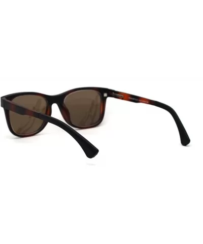 Polarized Magnetic Clip On Shade Sunglasses Bifocal Reading Glasses - Tortoise Brown - C618ICAEWHZ $14.18 Rectangular