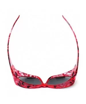 Polarized Rhinestone Wear Over Sunglasses - Size Large - Oval Rectangular Fit Over Lens Cover Sunglasses - Red - CF12GZDKJ1H ...