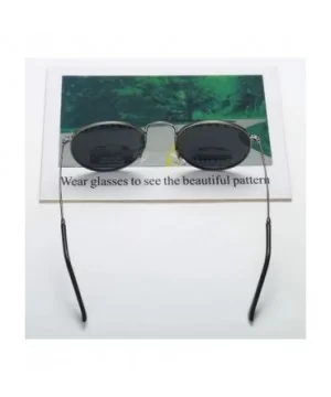 Retro Round Sunglasses Men Polarized Uv400 2019 Summer Sun Glasses Male Driving Metal Frame Gold Black Green - CZ197Y77O0X $2...