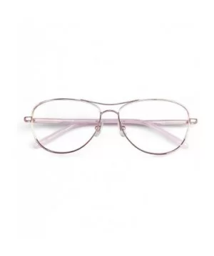 Fashion Aviator Metal Oversized Clear Lens Eyeglasses (Gold) - CS18Q97GOU4 $13.52 Aviator