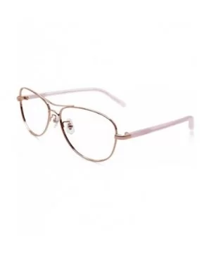 Fashion Aviator Metal Oversized Clear Lens Eyeglasses (Gold) - CS18Q97GOU4 $13.52 Aviator