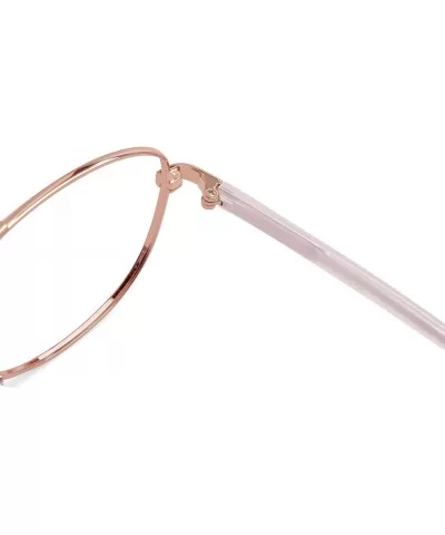 Fashion Aviator Metal Oversized Clear Lens Eyeglasses (Gold) - CS18Q97GOU4 $13.52 Aviator