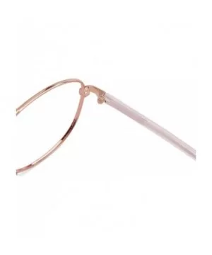 Fashion Aviator Metal Oversized Clear Lens Eyeglasses (Gold) - CS18Q97GOU4 $13.52 Aviator