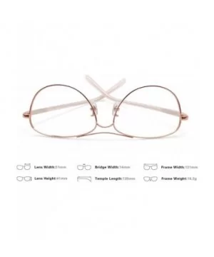 Fashion Aviator Metal Oversized Clear Lens Eyeglasses (Gold) - CS18Q97GOU4 $13.52 Aviator