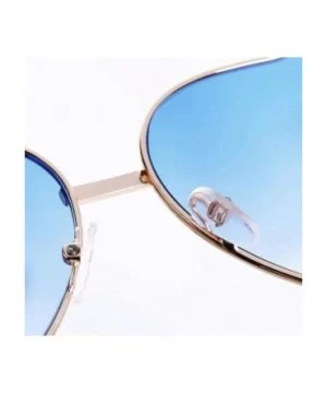 Heart Shaped Sunglasses Women Metal Frame Reflective Lens Sun Protection Tea - Pink - C118YQWDZXQ $5.07 Aviator