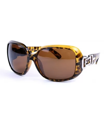 Women Fashion Frame Sunglass P3032 - Tortoise Frame/Brown Lens - C911E5CIOIV $11.10 Square