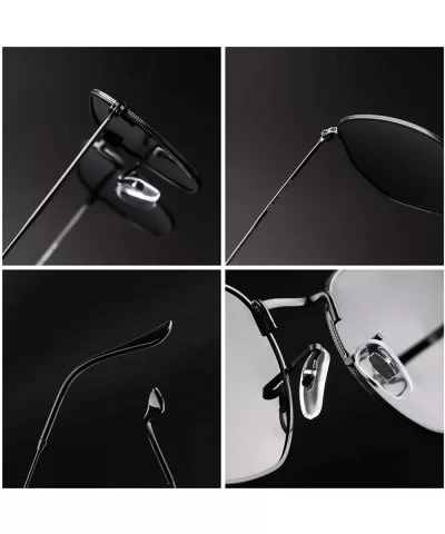 Men Women Polarized Sunglasses Small Square Hexagonal Polygon Sun Glasses - Black Frame/Grey Lens - CJ18HYE8YZO $9.68 Oversized