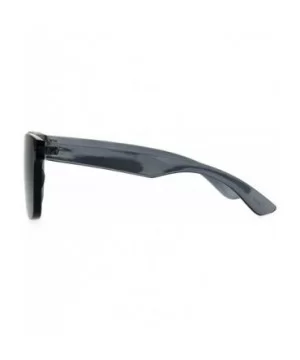 Solid Flat Panel Rimless Color Horn Rim Hipster Plastic Sunglasses - Black - CQ1884A2SA9 $6.96 Rectangular