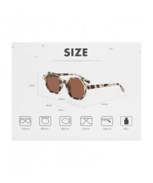 Sun Protection Glasses Small Hexagon Sunglasses for Women Square Vintage Eyeglasses Plastic Eyewear - CD18D7MQI4U $9.91 Overs...