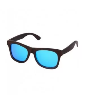 Bamboo wood sunglasses custom wholesale dumu black brown frame polarizing coating - Black - CC18XG2R3S2 $19.14 Goggle