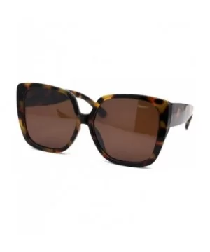 Womens Thick Plastic Butterfly Fashion Sunglasses - Brown Tortoise Brown - C918YTGW8ZO $5.84 Butterfly