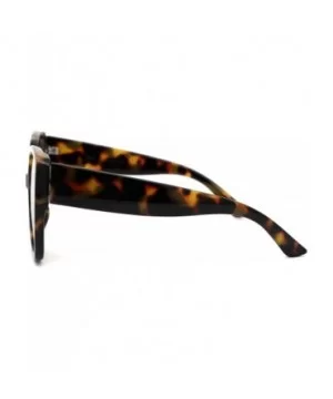 Womens Thick Plastic Butterfly Fashion Sunglasses - Brown Tortoise Brown - C918YTGW8ZO $5.84 Butterfly