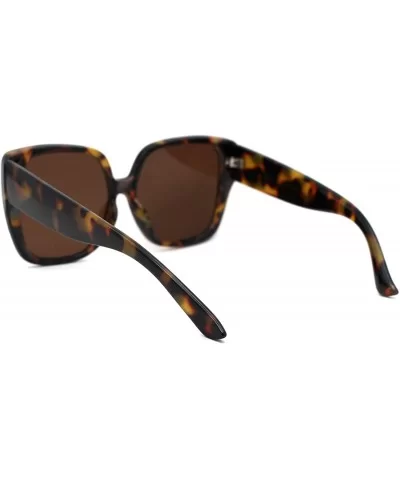 Womens Thick Plastic Butterfly Fashion Sunglasses - Brown Tortoise Brown - C918YTGW8ZO $5.84 Butterfly