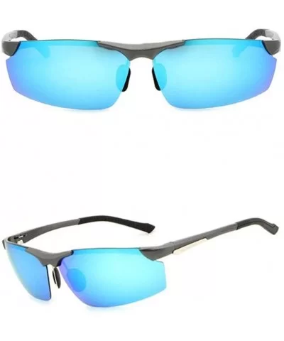 Sunglasses Polarized UV 400 Protection Aluminum Magnesium Sport Driving Glasses with Case - Bluelens - C418T7RYY8Q $39.85 Sport