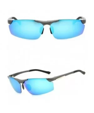 Sunglasses Polarized UV 400 Protection Aluminum Magnesium Sport Driving Glasses with Case - Bluelens - C418T7RYY8Q $39.85 Sport