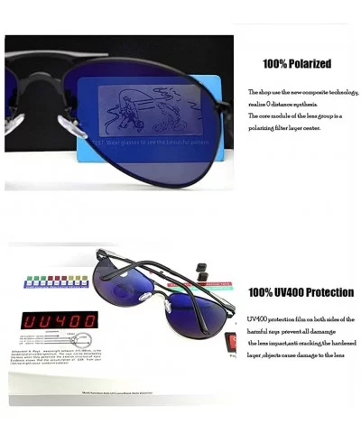 Sunglasses Polarized UV 400 Protection Aluminum Magnesium Sport Driving Glasses with Case - Bluelens - C418T7RYY8Q $39.85 Sport