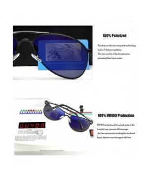 Sunglasses Polarized UV 400 Protection Aluminum Magnesium Sport Driving Glasses with Case - Bluelens - C418T7RYY8Q $39.85 Sport