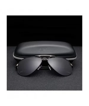 Fashion Pilot Polarized Sunglasses Classic Round Leg Goggles Y7492 C1 BOX - Y7492 C4 Box - CE18XE0SZEW $11.71 Goggle