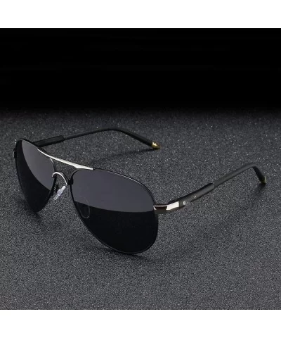 Fashion Pilot Polarized Sunglasses Classic Round Leg Goggles Y7492 C1 BOX - Y7492 C4 Box - CE18XE0SZEW $11.71 Goggle