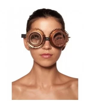 Steampunk Goggles (One Size Fits Most) - Bronze-chains - CN184EIN7SC $13.52 Goggle